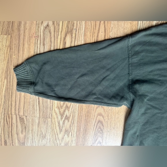 Aerie Down To Earth Oversized Sweatshirt - Festive Olive - Large - Picture 8 of 9